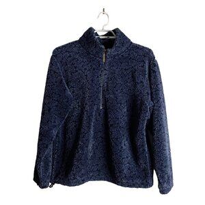 Louis Garneau Women's 1/4 Zip Royal Blue Fleece Pullover Sweater